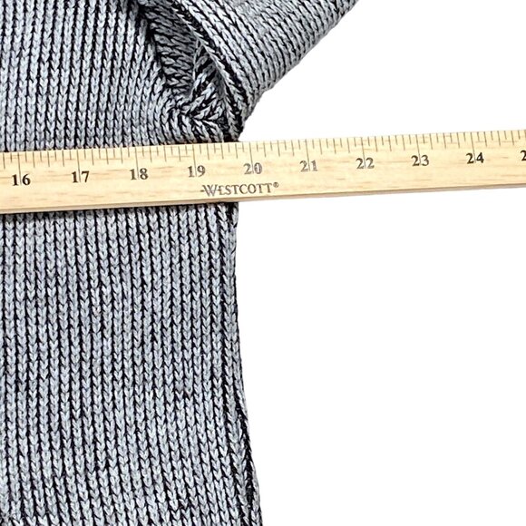 Barabas Coat Mens M Gray Pea Short Jacket Knitwear Metallic Button Logo Everyday - Picture 10 of 16